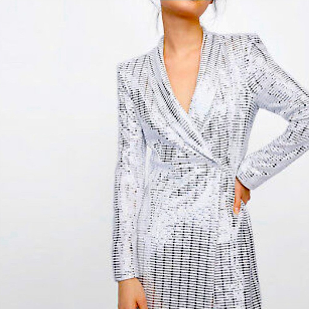 Zara Basic Sequence Blazer Dress - Wore Once